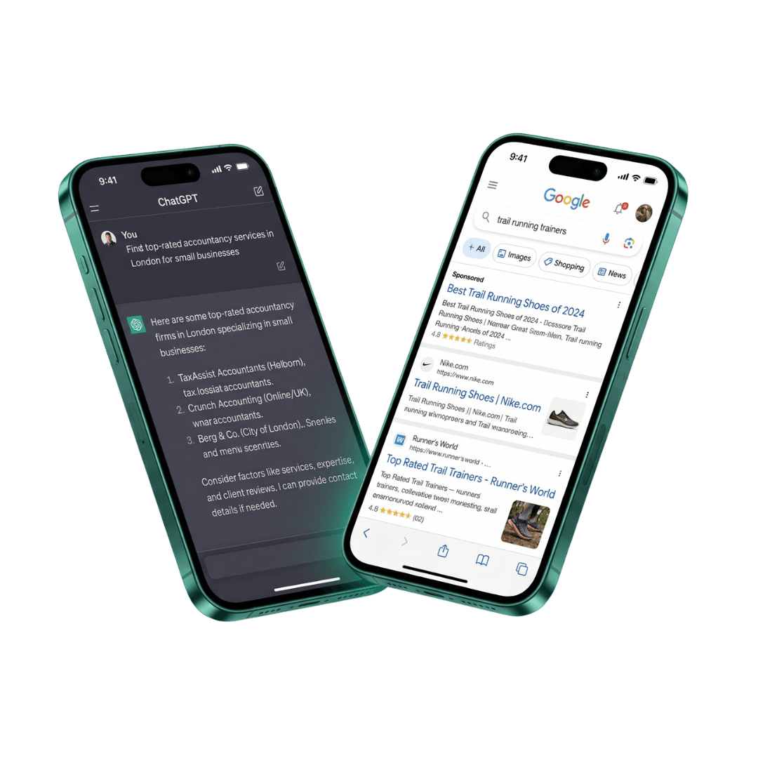 DomiSearch: ChatGPT and Google search results on mobile